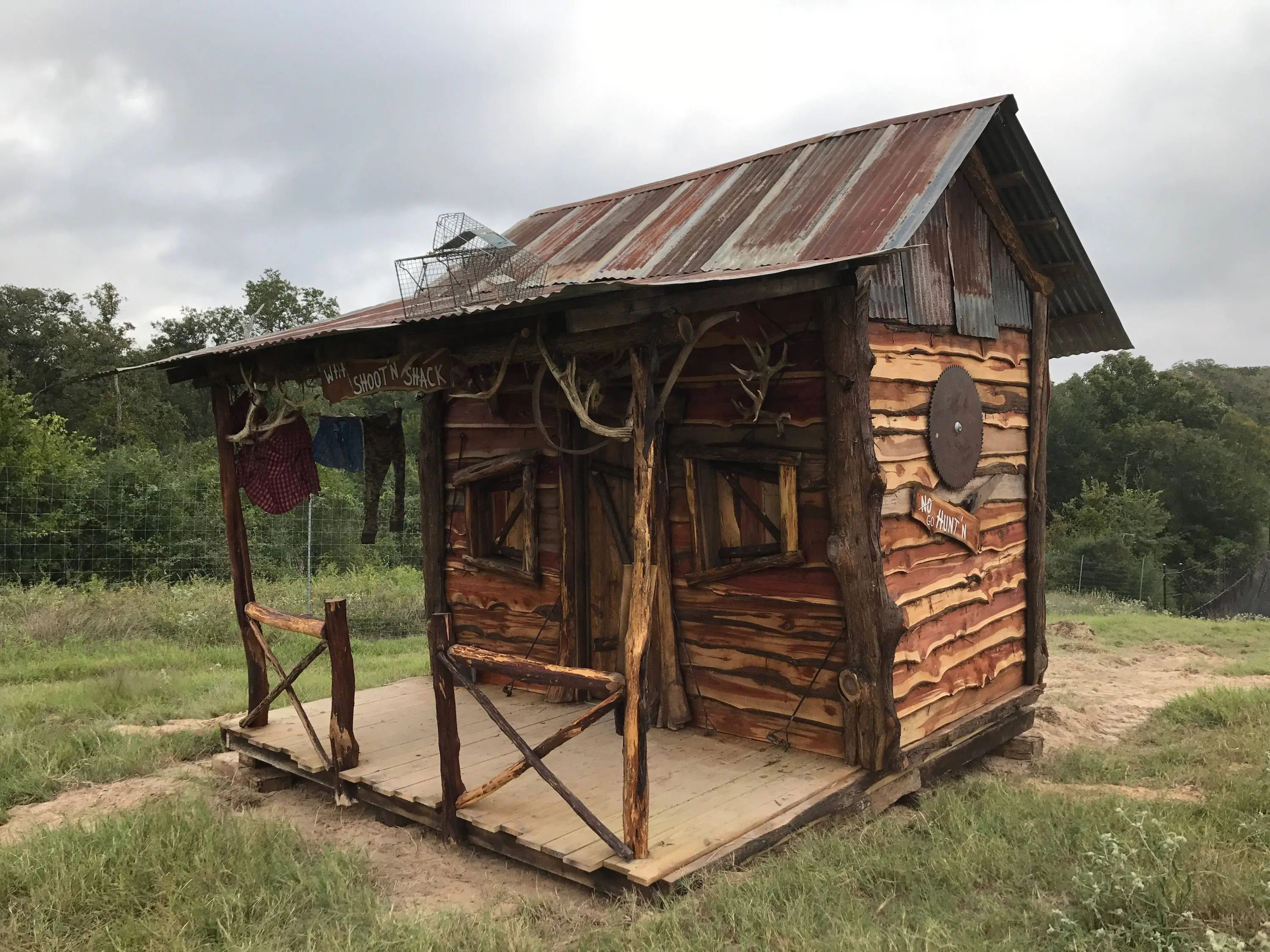 Rénovation d'un shack, avant/après